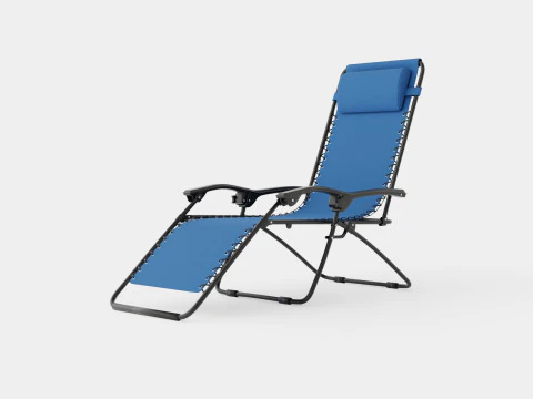 Baden Chair Blue 3D Model