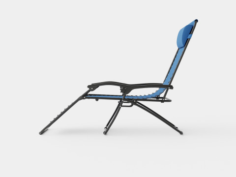 Baden Chair Blue 3D Model