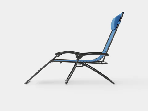Baden Chair Blue 3D Model