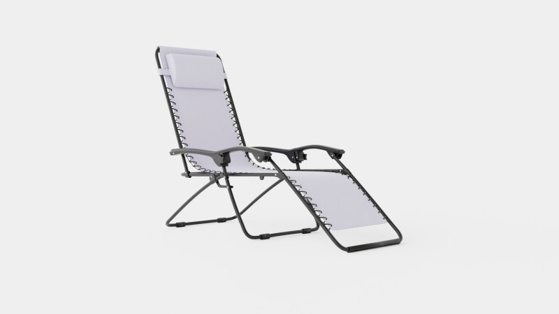 Baden Chair Grey Model 3D .c4d .max .obj .3ds .fbx .stl .blend