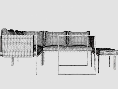 베르토니코 코너 세트 3D 모델