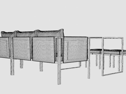 베르토니코 코너 세트 3D 모델