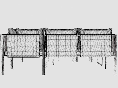 베르토니코 코너 세트 3D 모델
