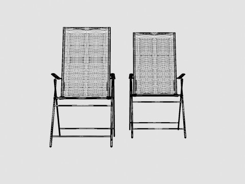 Byron Bay Dining Chair 2 PACK 3D Model