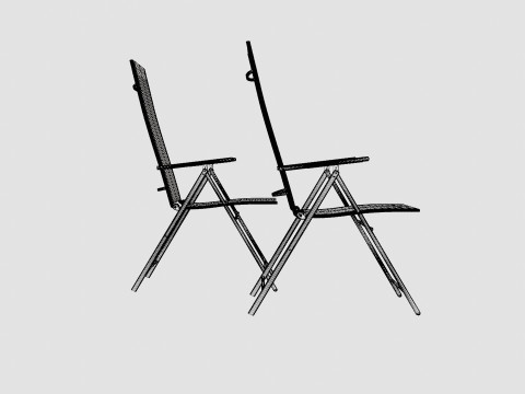 Byron Bay Dining Chair 2 PACK 3D Model