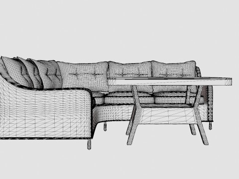 Cannes Corner Set Modelo 3D