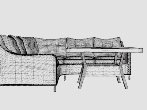 Cannes Corner Set 3D Model