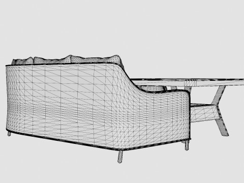 Cannes Corner Set Modelo 3D