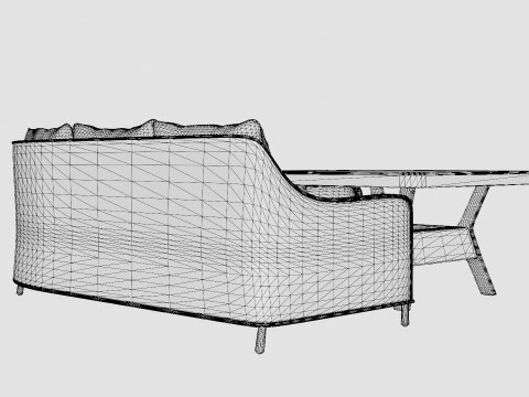 Cannes Corner Set 3D Model