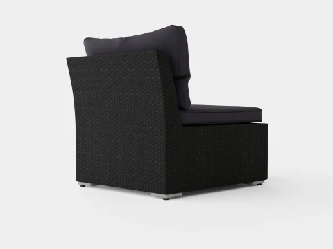 Caracas Lounge Set Corner Mid 3D Model