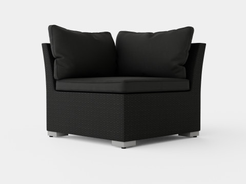 Caracas Lounge Set Corner Sofa 3D Model