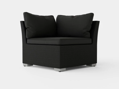 Conjunto de salón Caracas Sofá esquinero Modelo 3D