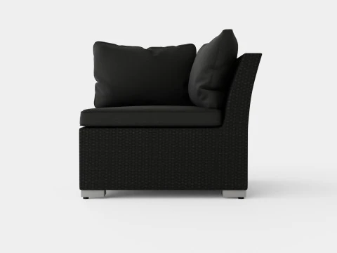 Caracas Lounge Set Corner Sofa 3D Model