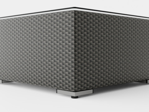 Caracas Lounge Set Ottoman 3D Model