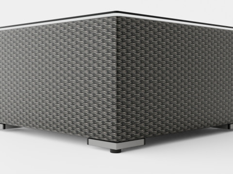 Caracas Lounge Set Ottoman Modello 3D