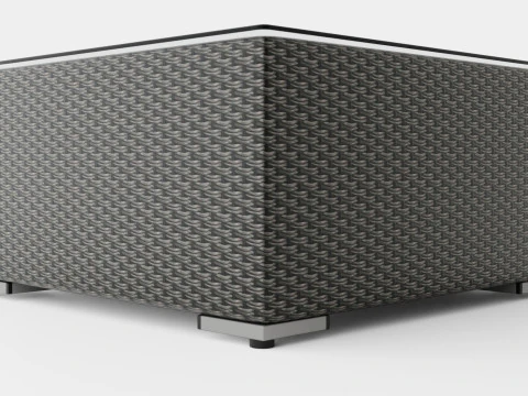 Caracas Lounge Set Ottoman 3D Model