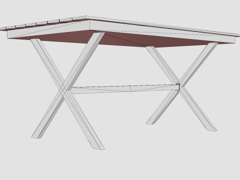Chelsea Dining Table 3D Model