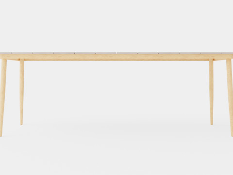 Copenhagen Dining Table Model 3D
