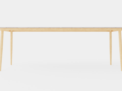 Copenhagen Dining Table Model 3D