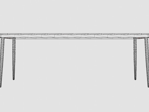 Copenhagen Dining Table Model 3D