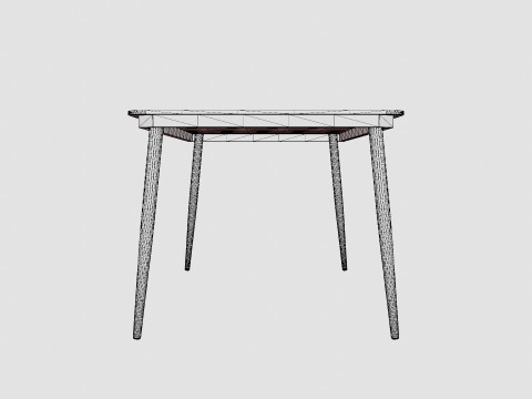 Copenhagen Dining Table Model 3D