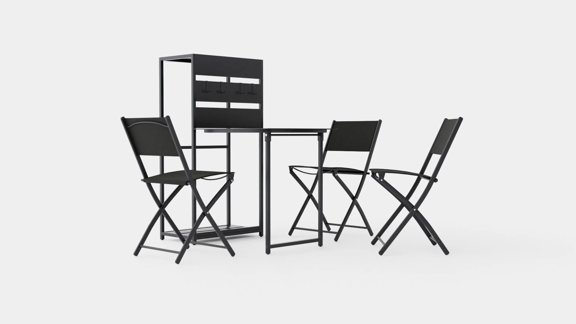 Covo Balcony Set 3D Model .c4d .max .obj .3ds .fbx .stl .blend 