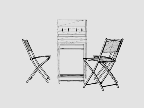 Covo Balcony Set 3D Model