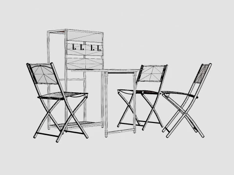 Covo Balcony Set 3D Model