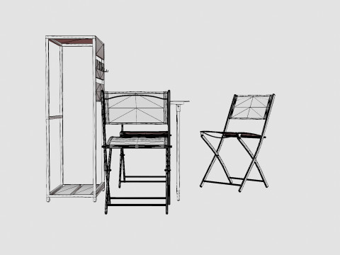 Covo Balcony Set Model 3D