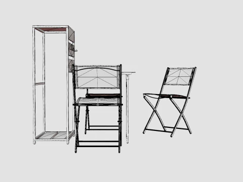 Covo Balcony Set 3D Model