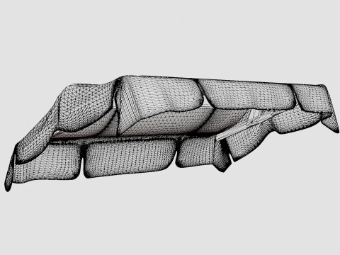 Dalom Roof Extra Sand 3D Model