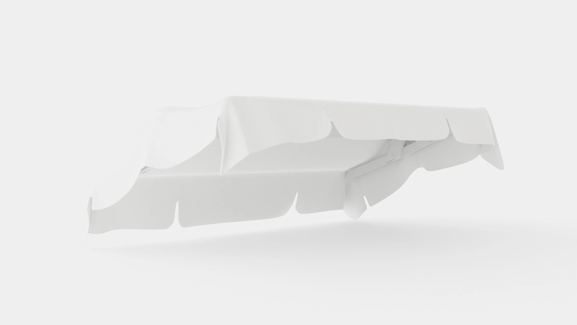 Dalom Roof Extra White 3D Model .c4d .max .obj .3ds .fbx .stl .blend 