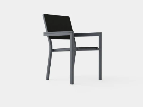 Kursi Makan Darvin Bukan Kayu Model 3D