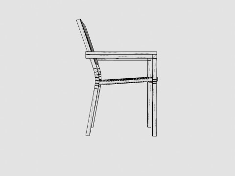 Darvin Nonwood Dining Chair 3D-Modell