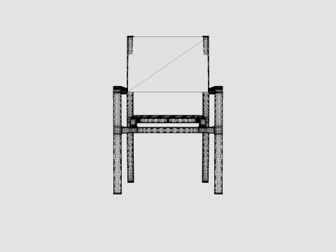 Dover Dining Chair Modelo 3D