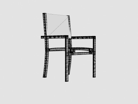 Dover Dining Chair Modelo 3D