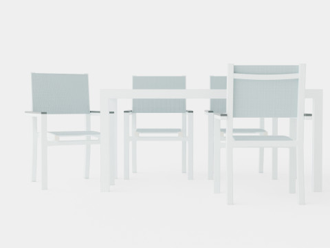Dover Dining Set 3D Модель