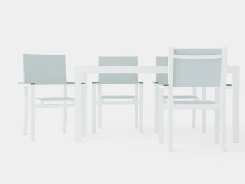 Dover Dining Set 3D Model
