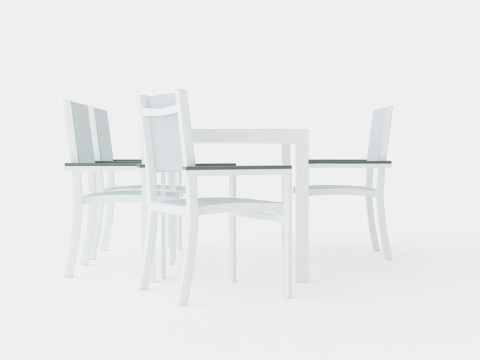 Dover Dining Set 3D Модель
