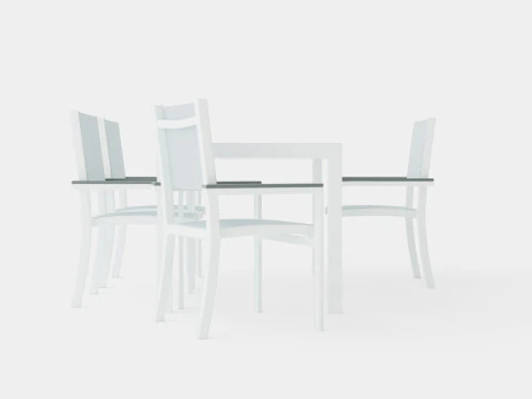 Dover Dining Set 3D Model