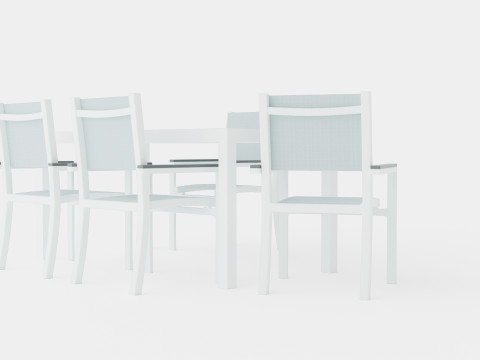 Dover Dining Set 3D Модель