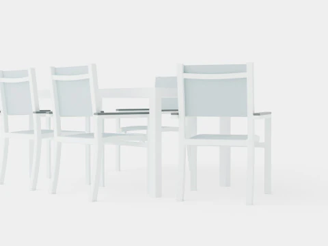 Dover Dining Set 3D Model