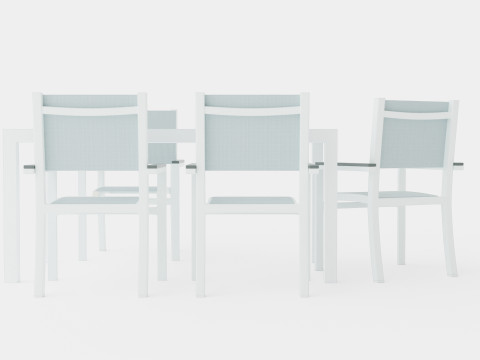 Dover Dining Set 3D Модель