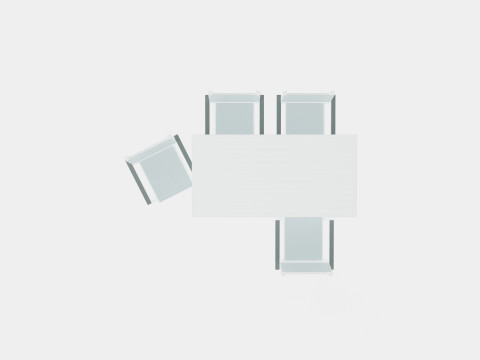 Dover Dining Set 3D Модель