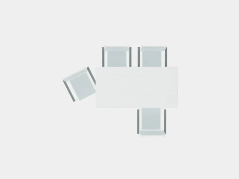 Dover Dining Set 3D Model