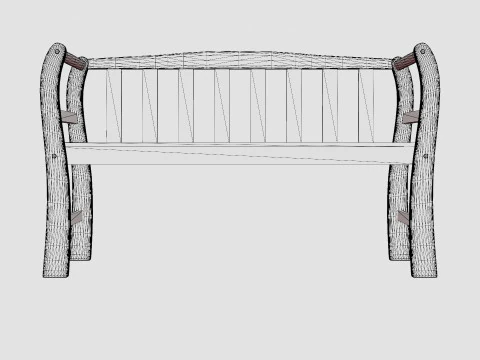 Panchina Dromminge Modello 3D