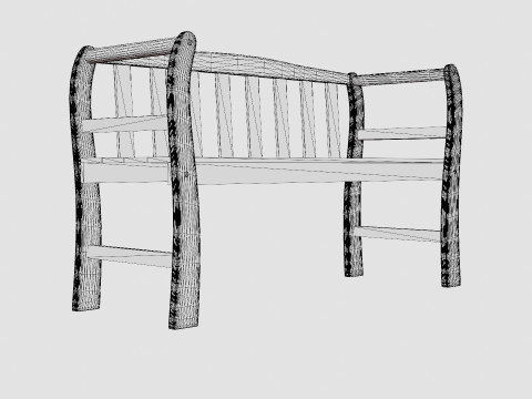Dromminge Bench 3D Модель