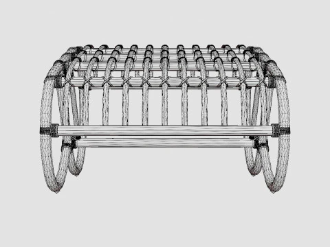Dugnano Footrest 3D Model
