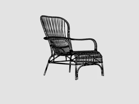 Dugnano Lounge Chair 3D Model