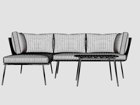 Firenze Corner Set 3D Model